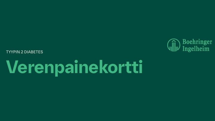 Tyypin 2 diabeteksen verenpainemittauskortti