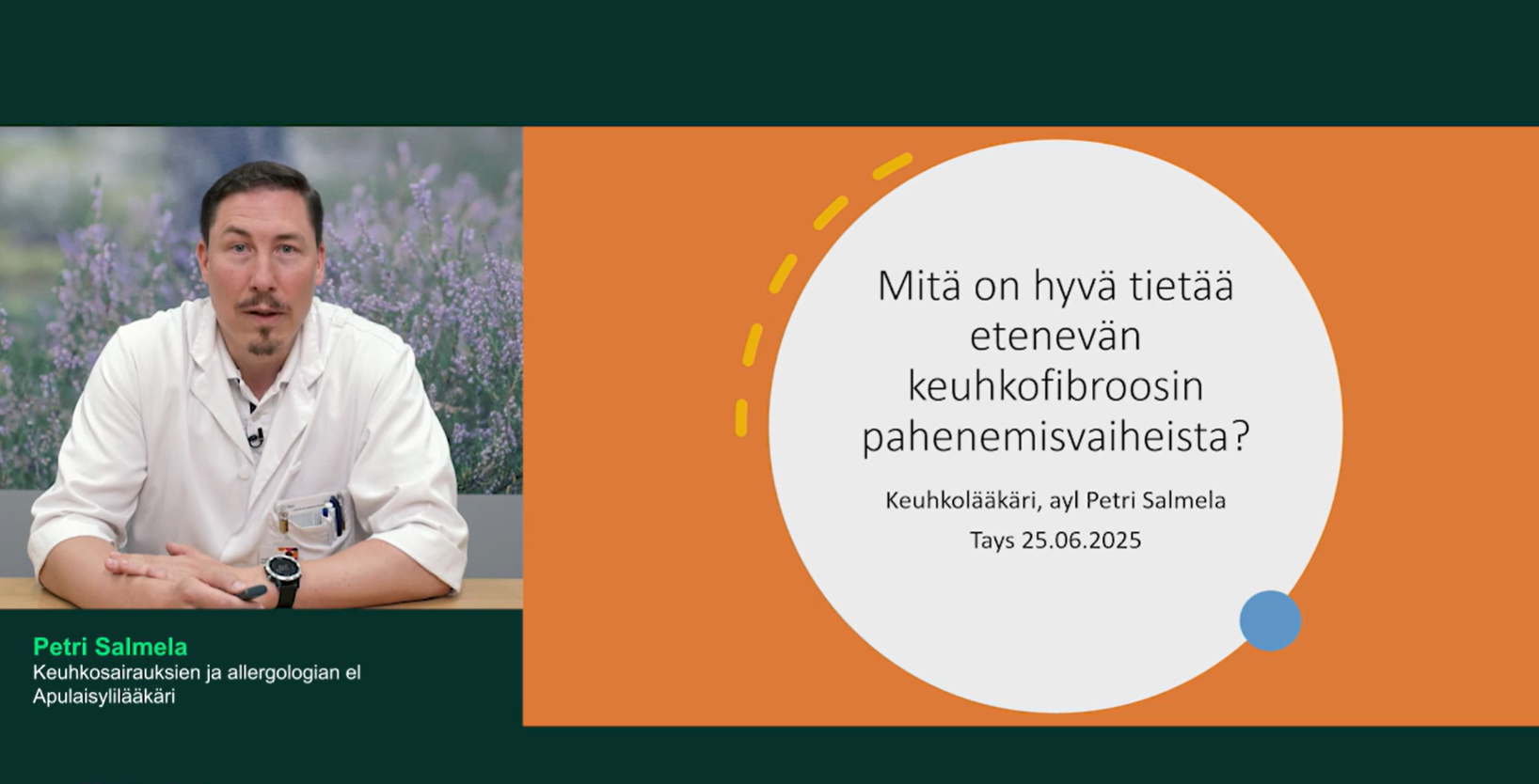 Keuhkofibroosin pahenemisvaihe - Petri Salmela