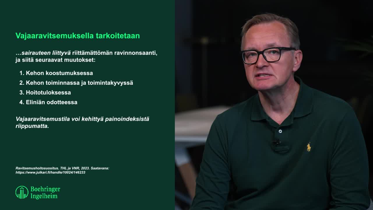 Mitä vajaaravitsemus on ja miksi sitä pitää hoitaa? - Reijo Laatikainen